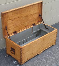 Ammo Trunk After Refinishing, From Side, Lid Open